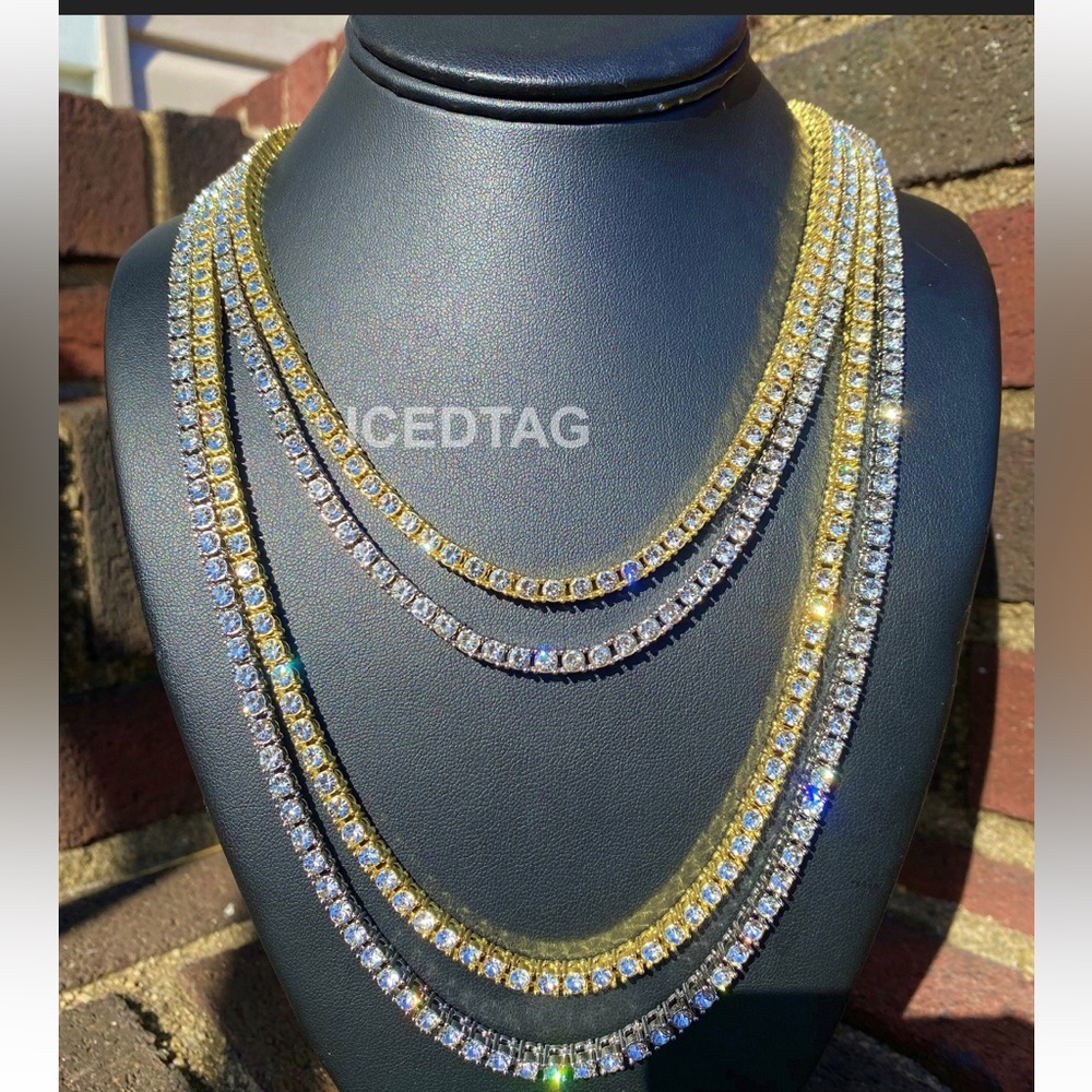 Iced Bling Out Tennis Luxury Necklace Chain